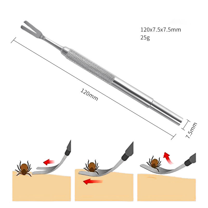 Stainless Steel Tick Tweezers Professional