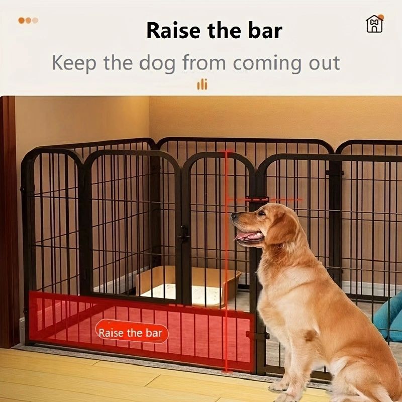 Modern Simple Wrought Iron Pet Fence Dog