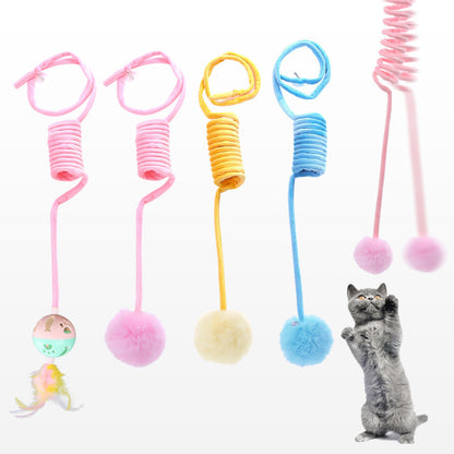 Cat Toy Self-Hi Sucker Spring Rabbit